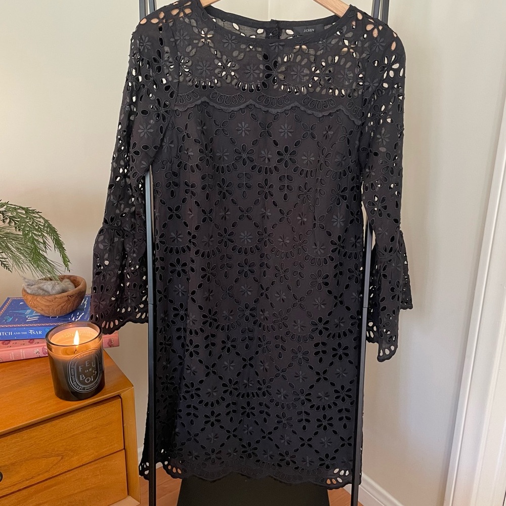 NWT Black eyelet lace dress